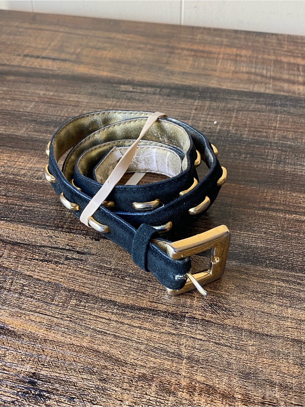 Vintage Anne Klein Suede Belt, 26”